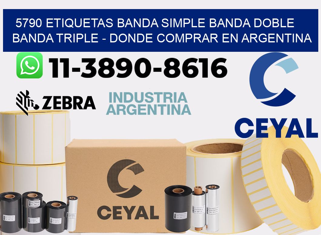 5790 etiquetas banda simple banda doble banda triple - Donde Comprar en Argentina