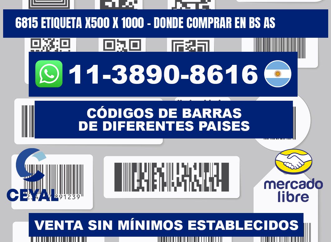 6815 etiqueta x500 x 1000 - Donde Comprar en bs as