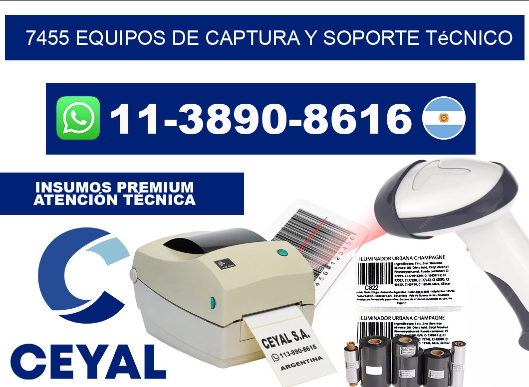 7455 Equipos de Captura y Soporte Técnico
