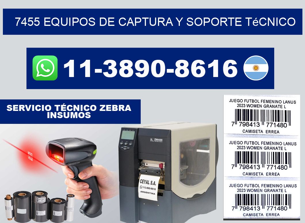 7455 Equipos de Captura y Soporte Técnico