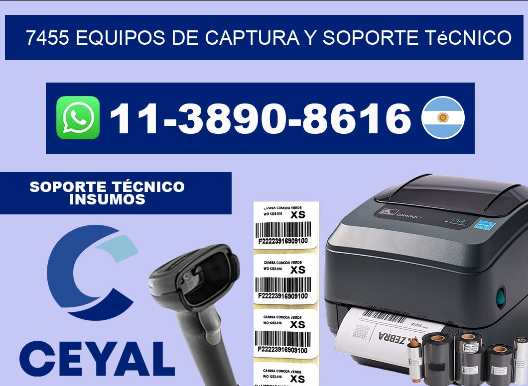7455 Equipos de Captura y Soporte Técnico