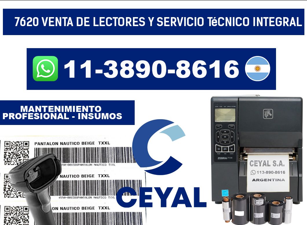 7620 Venta de Lectores y Servicio Técnico Integral