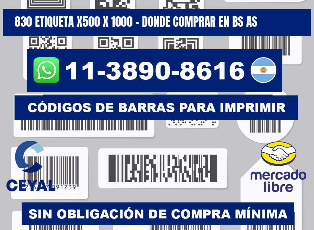 830 etiqueta x500 x 1000 - Donde Comprar en bs as