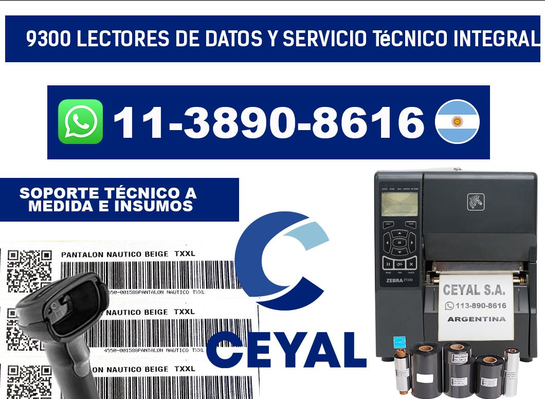 9300 Lectores de Datos y Servicio Técnico Integral