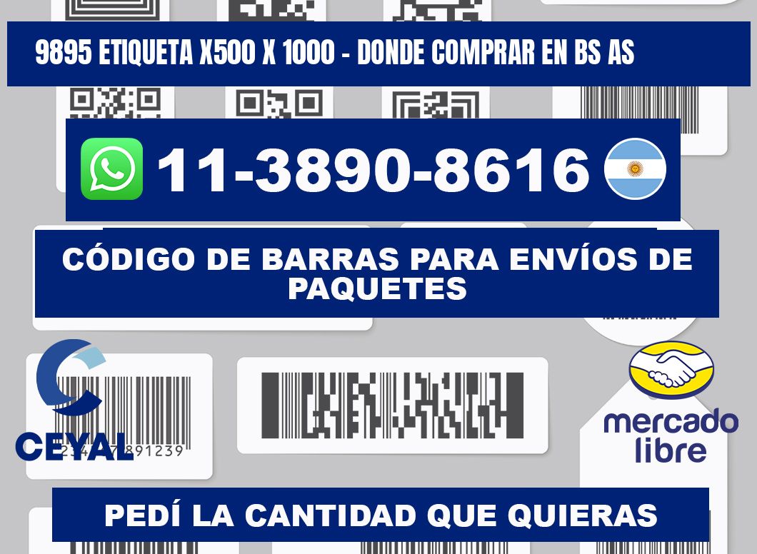 9895 etiqueta x500 x 1000 - Donde Comprar en bs as
