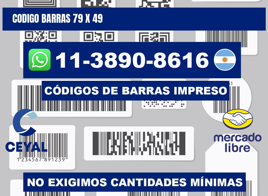 Codigo barras 79 x 49