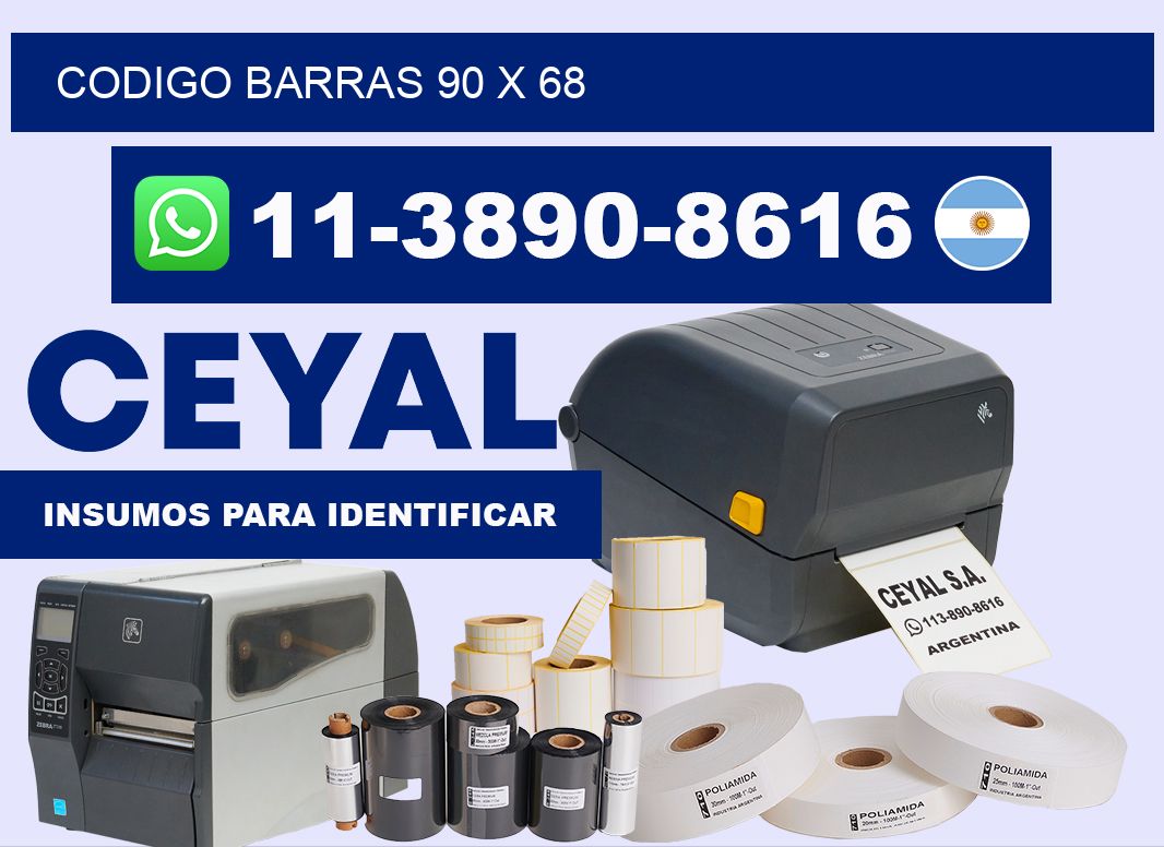 Codigo barras 90 x 68