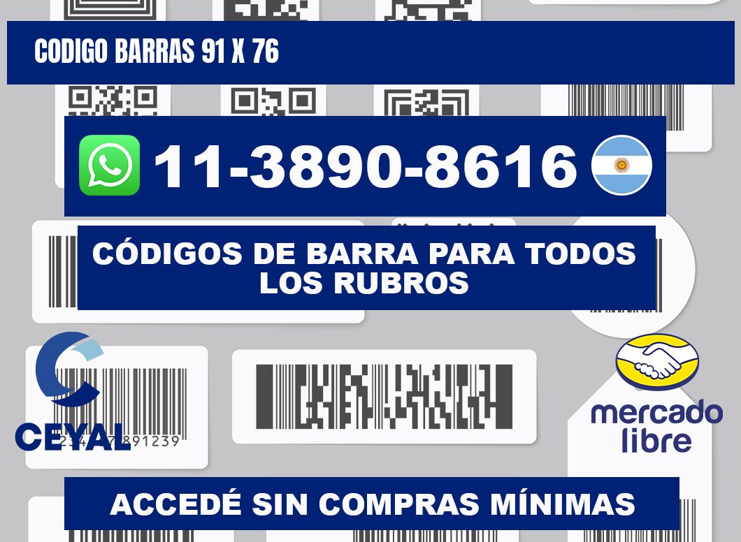 Codigo barras 91 x 76