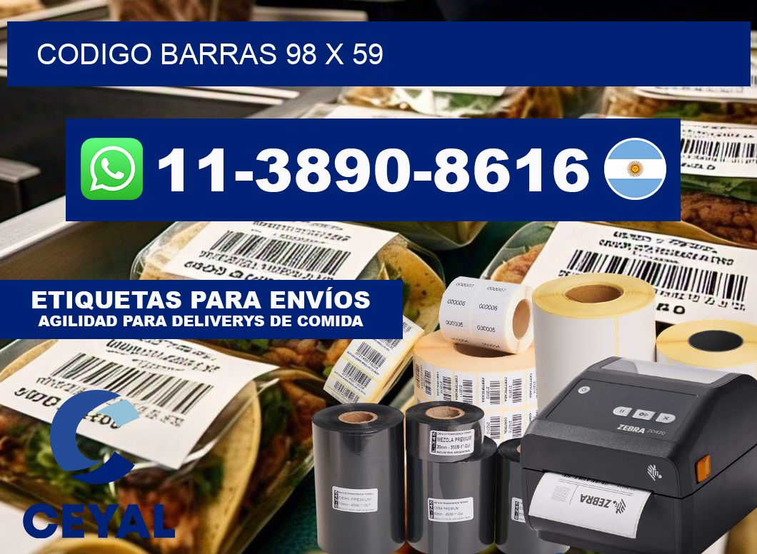 Codigo barras 98 x 59