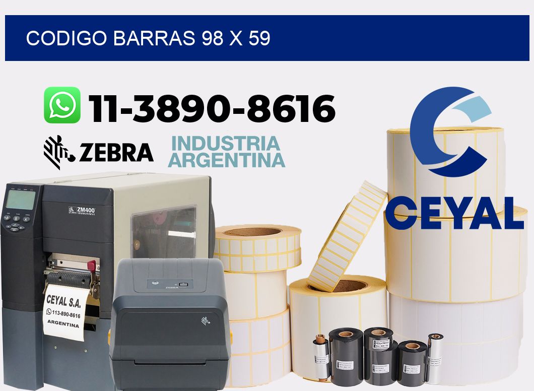 Codigo barras 98 x 59