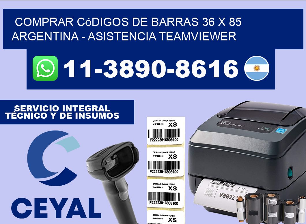 Comprar códigos de barras 36 x 85 argentina – asistencia teamviewer