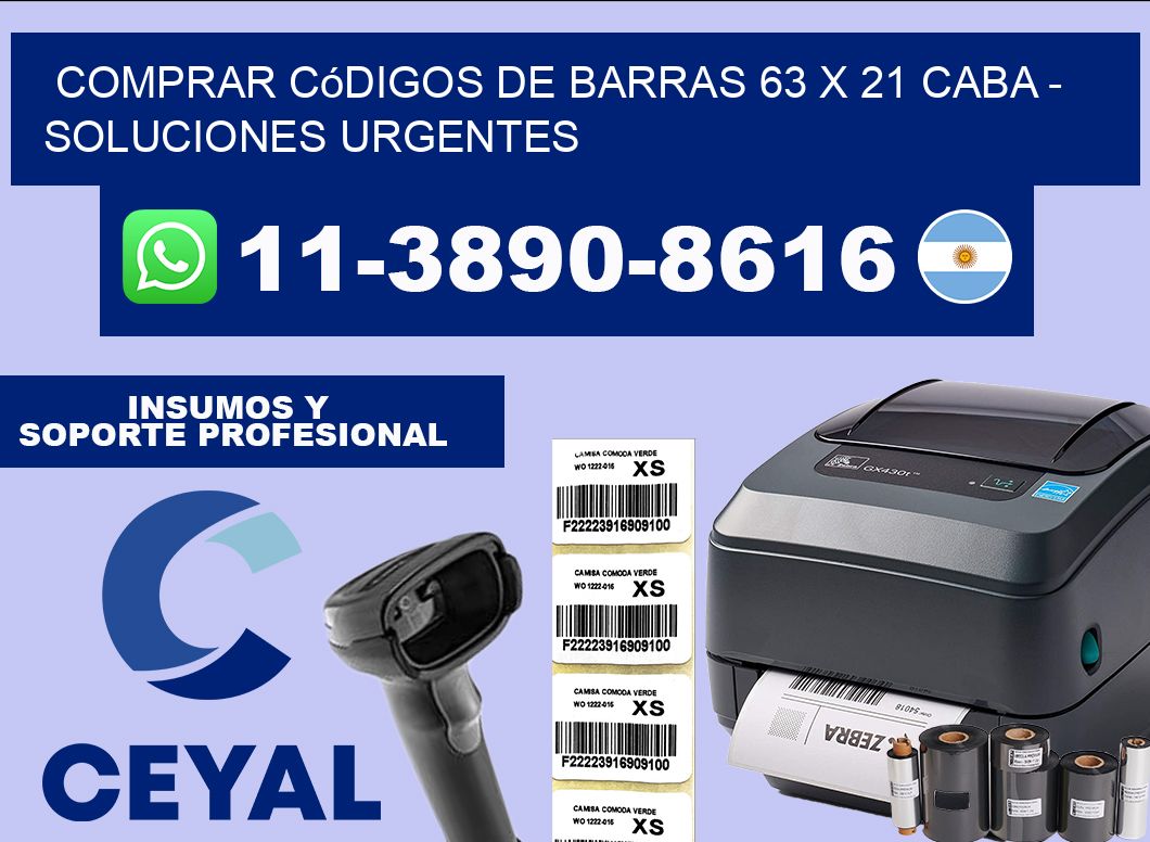 Comprar códigos de barras 63 x 21 CABA – soluciones urgentes
