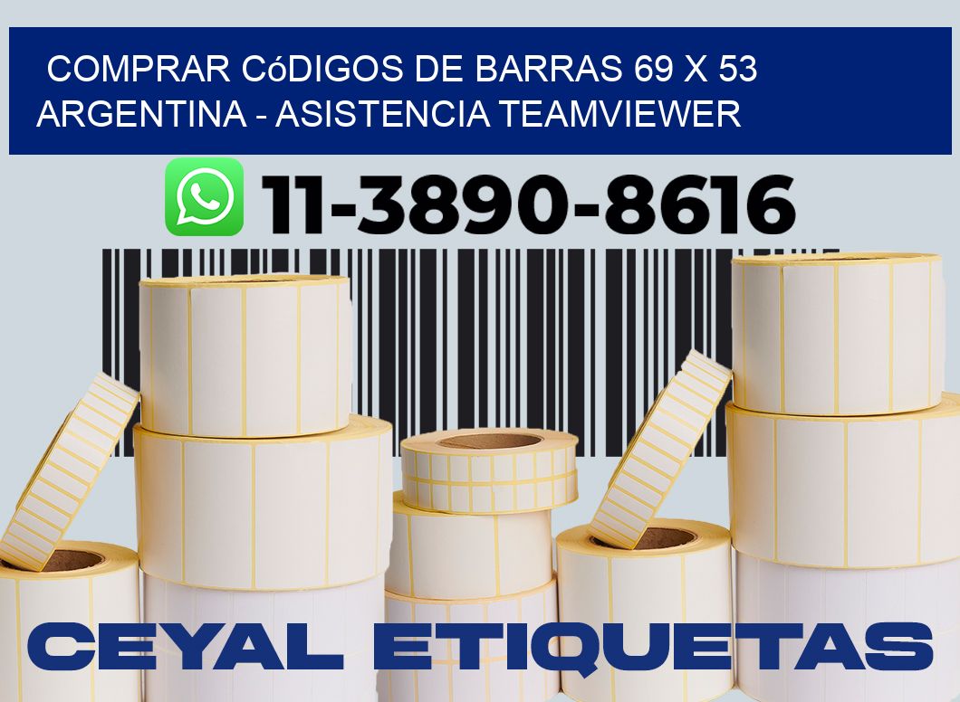 Comprar códigos de barras 69 x 53 argentina - asistencia teamviewer