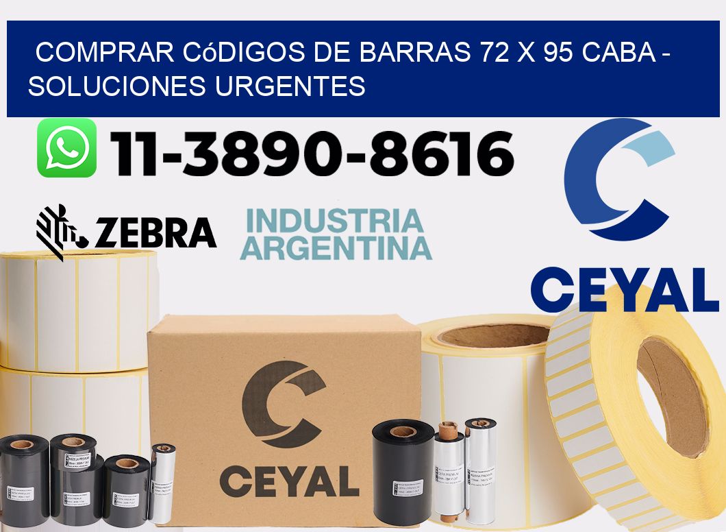 Comprar códigos de barras 72 x 95 CABA - soluciones urgentes