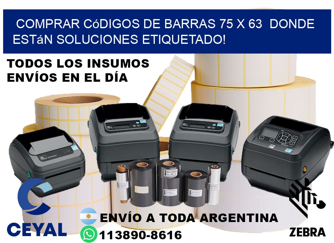 Comprar códigos de barras 75 x 63  donde están soluciones etiquetado!