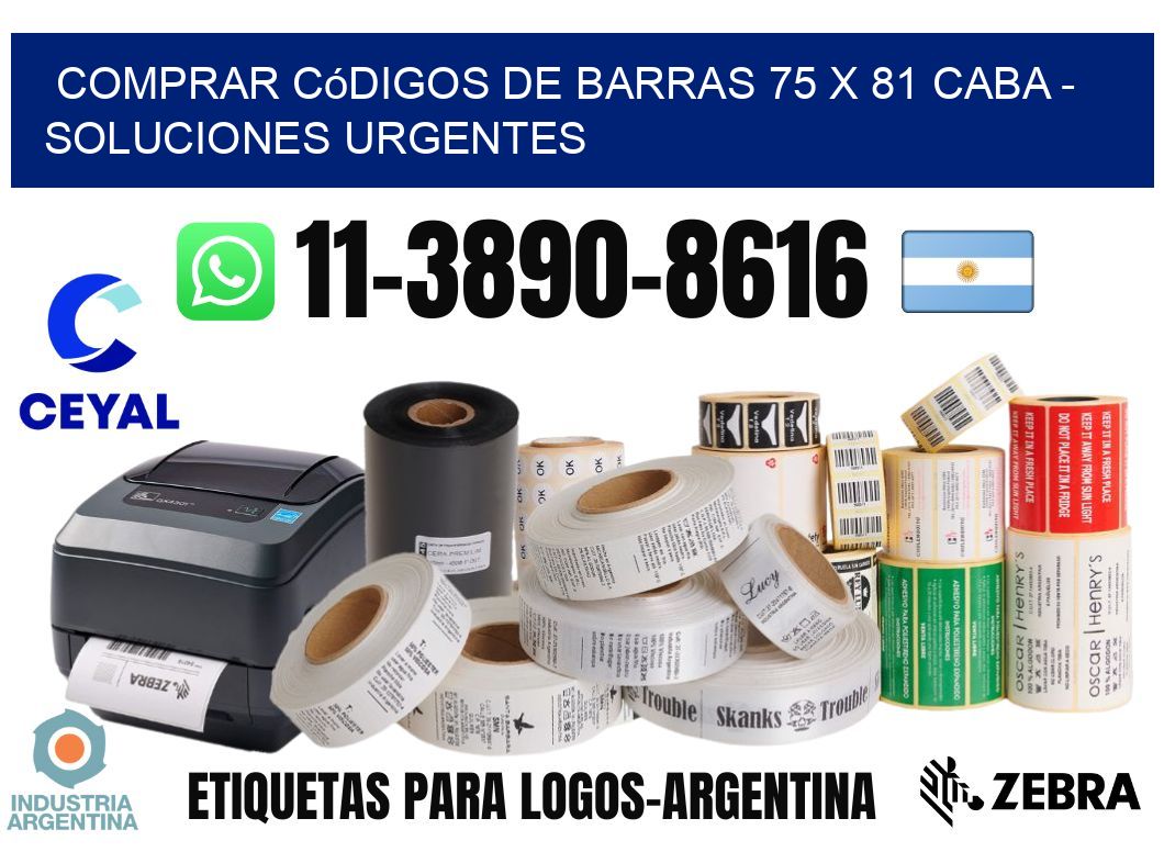 Comprar códigos de barras 75 x 81 CABA - soluciones urgentes