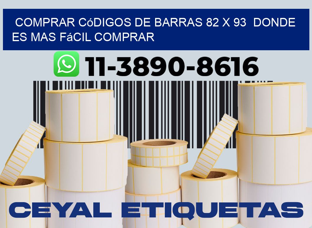 Comprar códigos de barras 82 x 93  Donde es mas fácil comprar