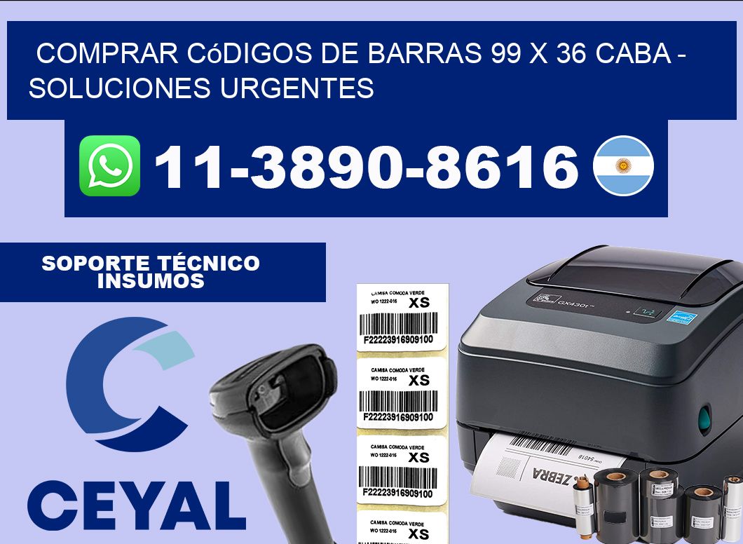 Comprar códigos de barras 99 x 36 CABA – soluciones urgentes