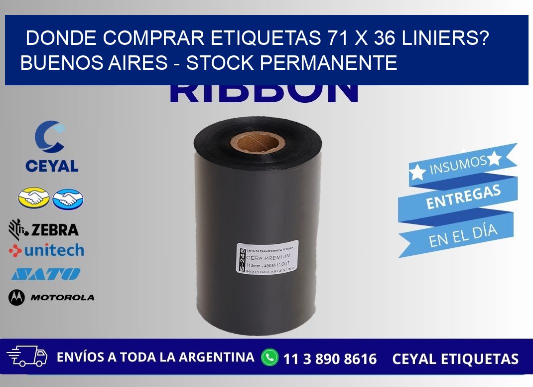Donde Comprar etiquetas 71 x 36 LINIERS? Buenos Aires - Stock permanente