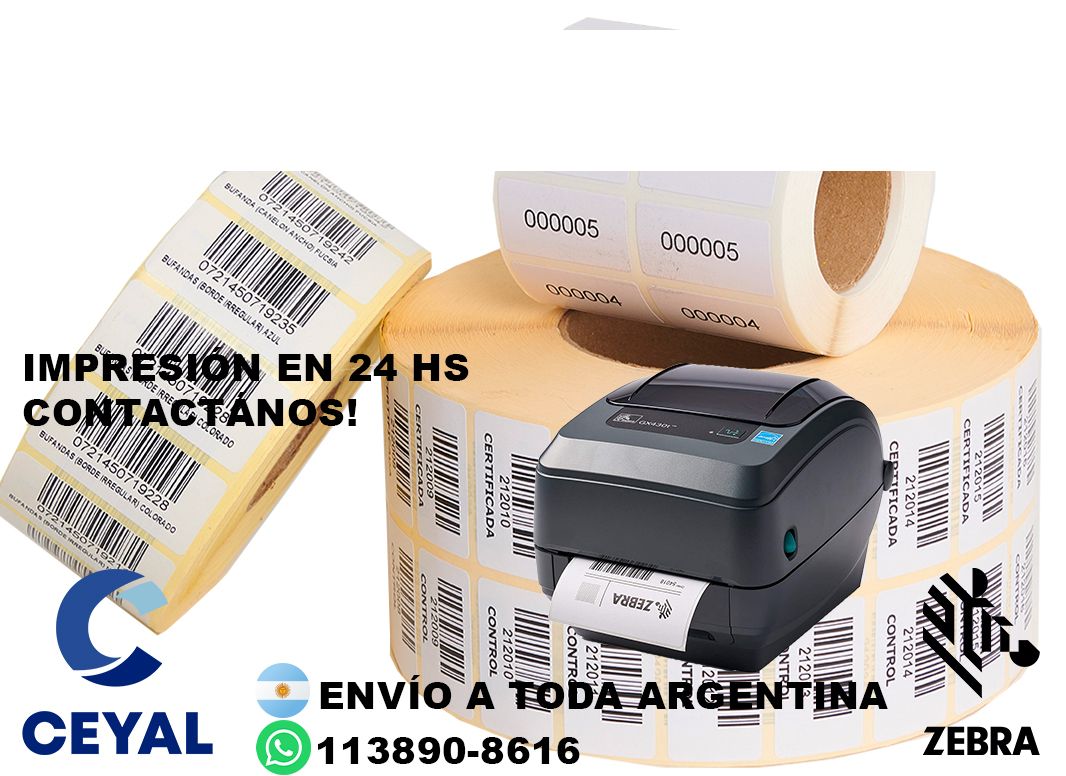 Donde Comprar etiquetas 90 x 54 en BS AS? Buenos Aires - Stock permanente