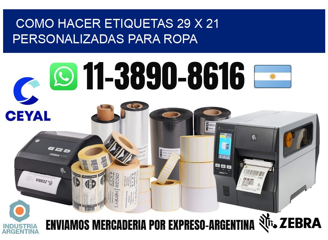 como hacer etiquetas 29 x 21 personalizadas para ropa