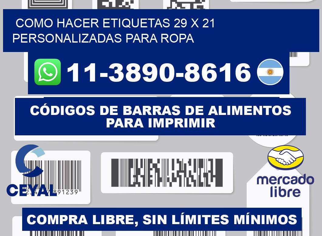 como hacer etiquetas 29 x 21 personalizadas para ropa