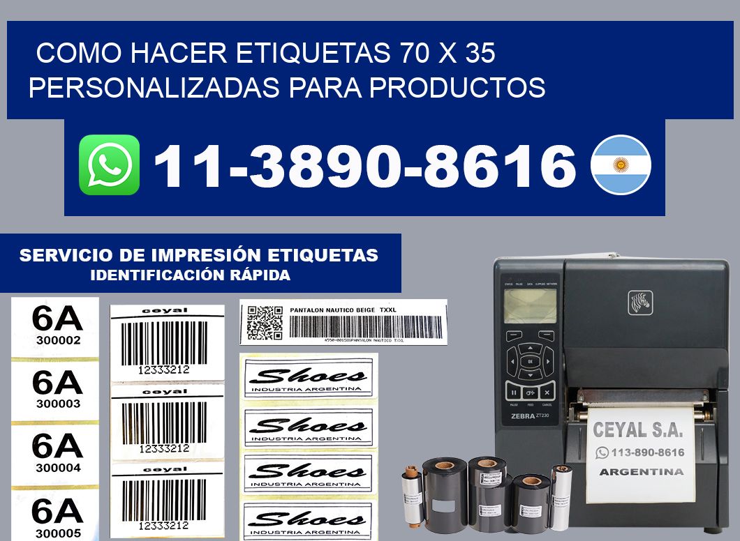 como hacer etiquetas 70 x 35 personalizadas para productos