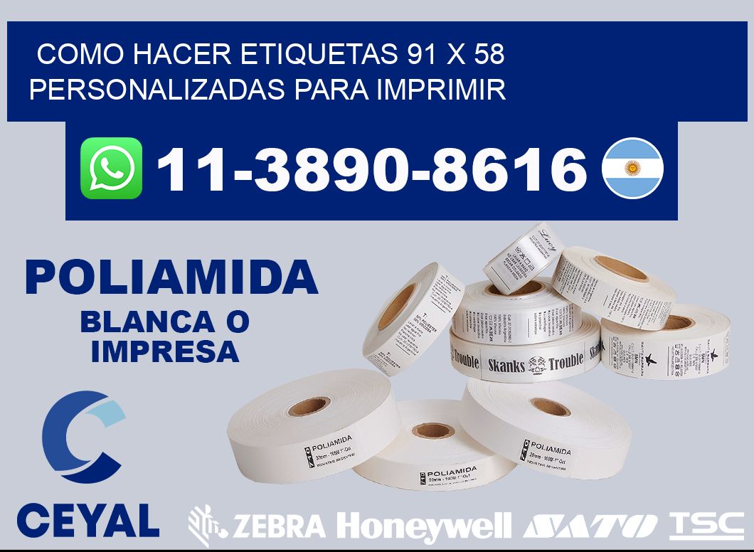 como hacer etiquetas 91 x 58 personalizadas para imprimir