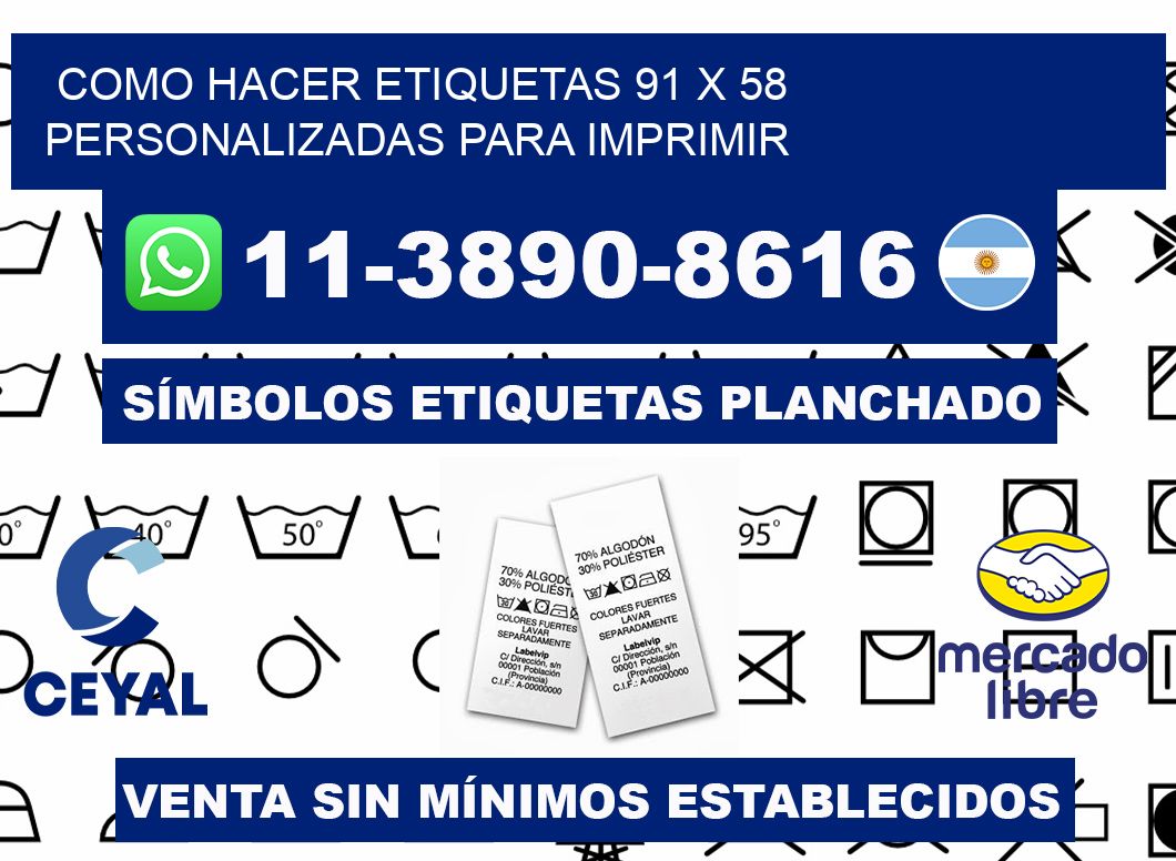 como hacer etiquetas 91 x 58 personalizadas para imprimir