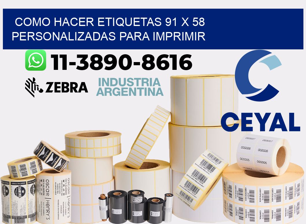 como hacer etiquetas 91 x 58 personalizadas para imprimir