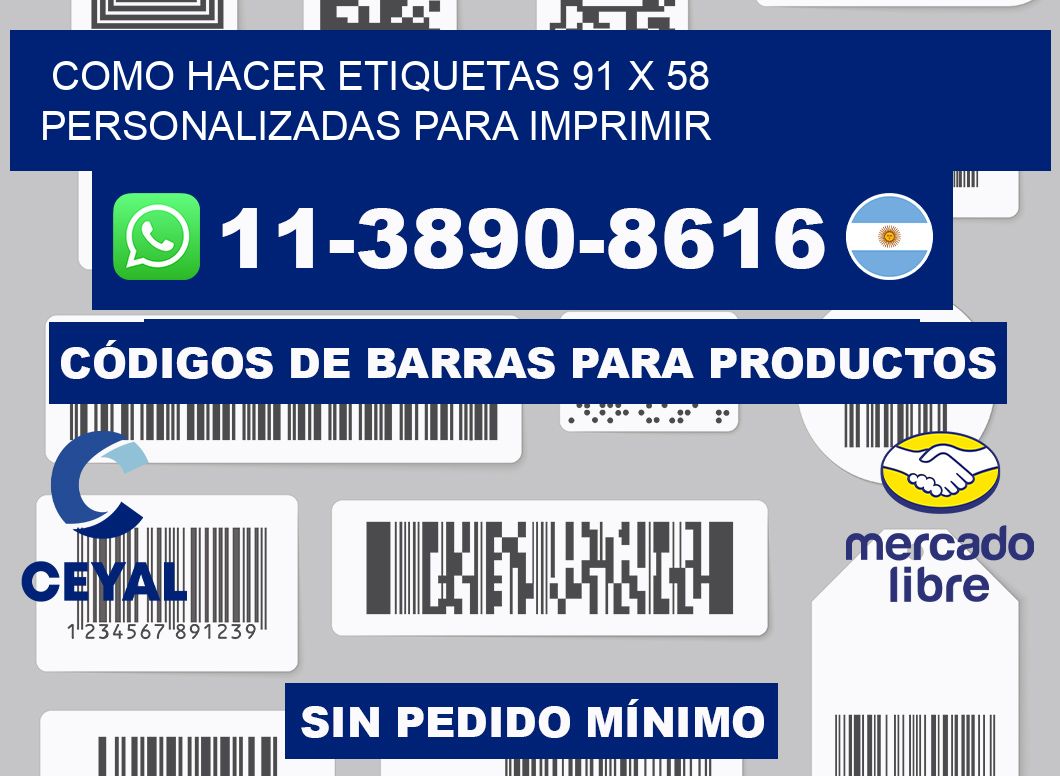 como hacer etiquetas 91 x 58 personalizadas para imprimir
