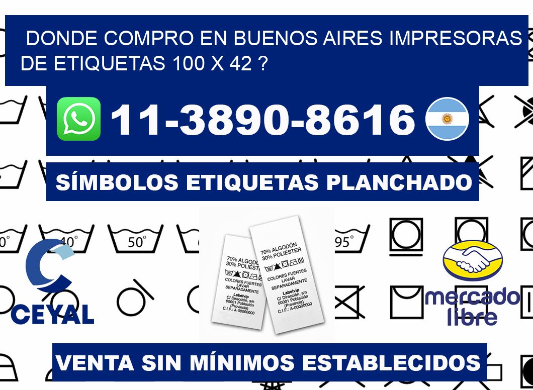 donde compro en buenos aires impresoras de etiquetas 100 x 42 ?
