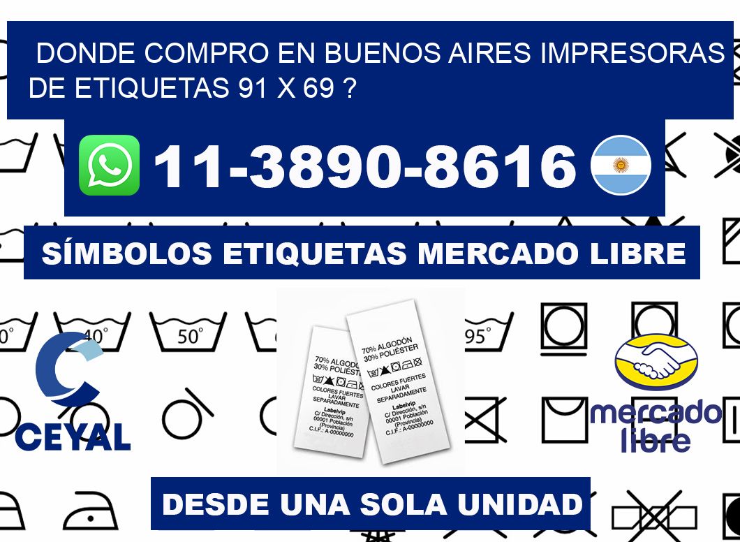 donde compro en buenos aires impresoras de etiquetas 91 x 69 ?