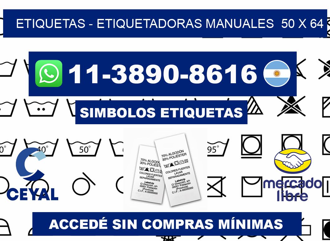 etiquetas - Etiquetadoras Manuales 50 x 64