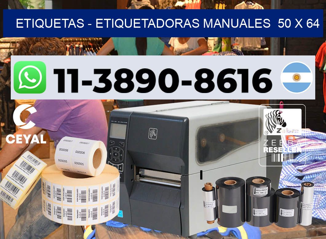 etiquetas - Etiquetadoras Manuales 50 x 64