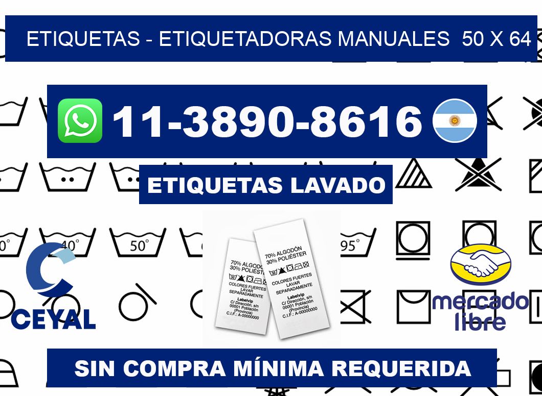 etiquetas - Etiquetadoras Manuales 50 x 64