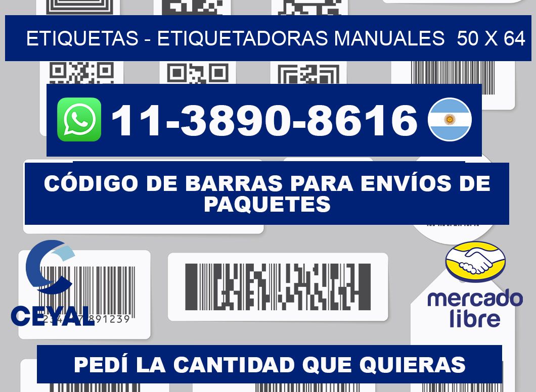etiquetas - Etiquetadoras Manuales 50 x 64