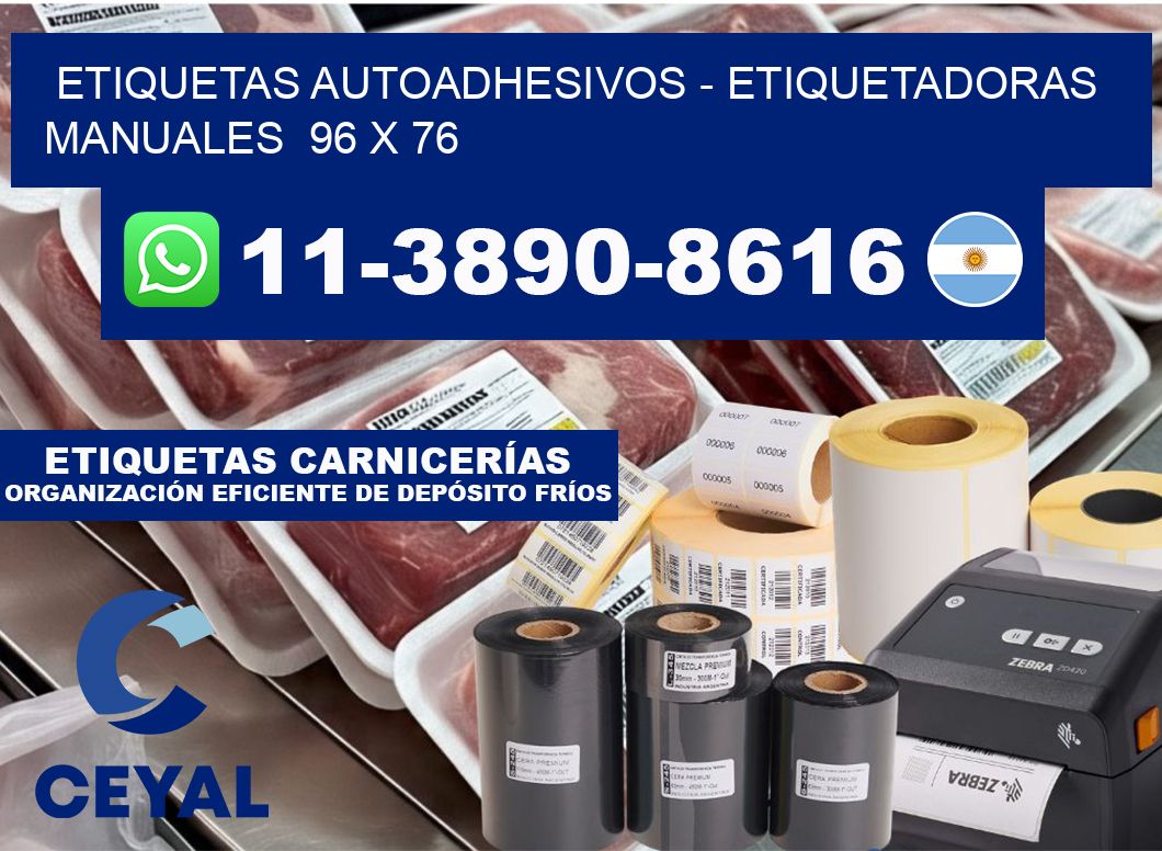 etiquetas autoadhesivos - Etiquetadoras Manuales 96 x 76