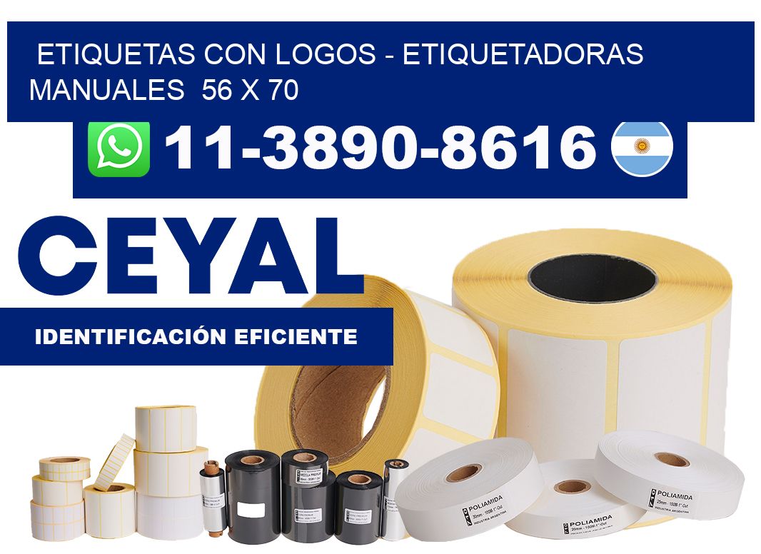 etiquetas con logos - Etiquetadoras Manuales 56 x 70