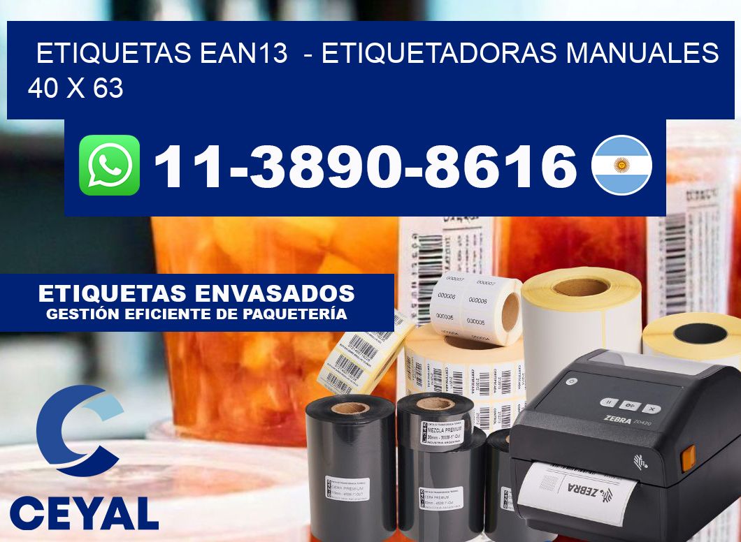 etiquetas ean13 - Etiquetadoras Manuales 40 x 63