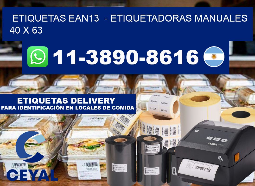 etiquetas ean13 - Etiquetadoras Manuales 40 x 63