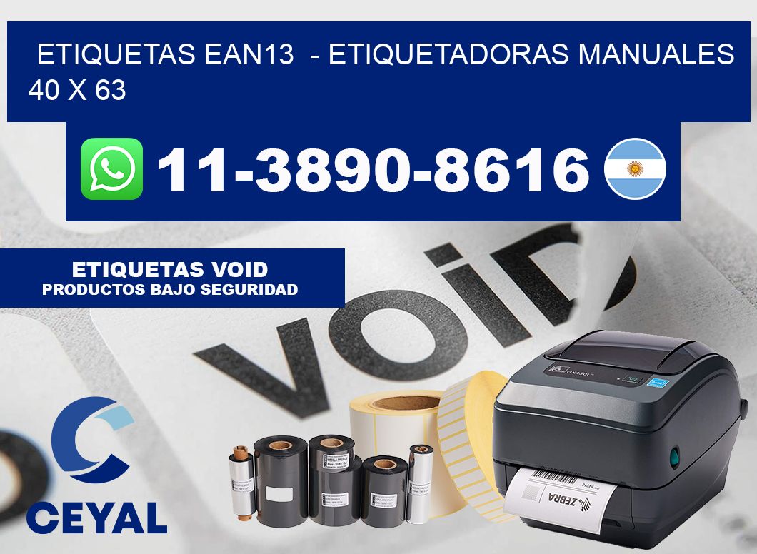etiquetas ean13 - Etiquetadoras Manuales 40 x 63