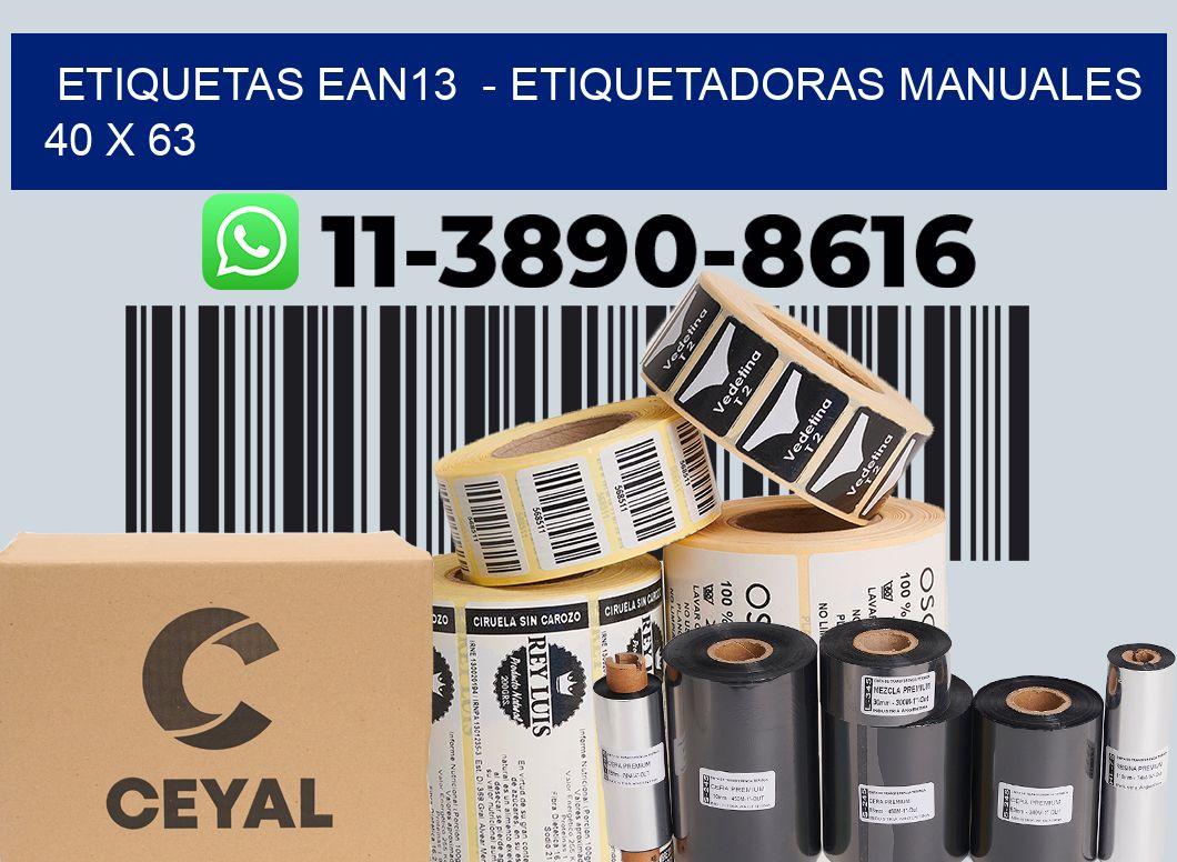 etiquetas ean13 - Etiquetadoras Manuales 40 x 63