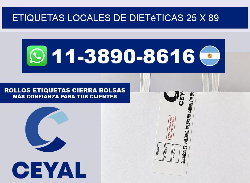 etiquetas locales de dietéticas 25 x 89