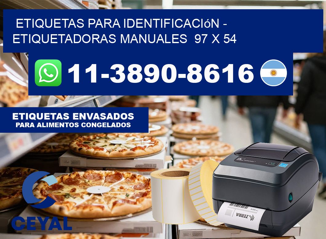 etiquetas para identificación – Etiquetadoras Manuales  97 x 54