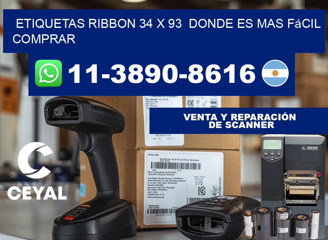 etiquetas ribbon 34 x 93  Donde es mas fácil comprar