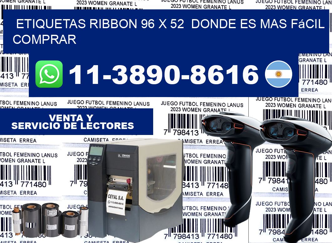 etiquetas ribbon 96 x 52  Donde es mas fácil comprar
