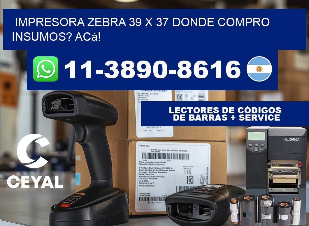 impresora zebra 39 x 37 Donde compro insumos? Acá!