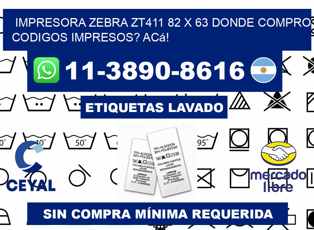 impresora zebra zt411 82 x 63 Donde compro codigos impresos? Acá!