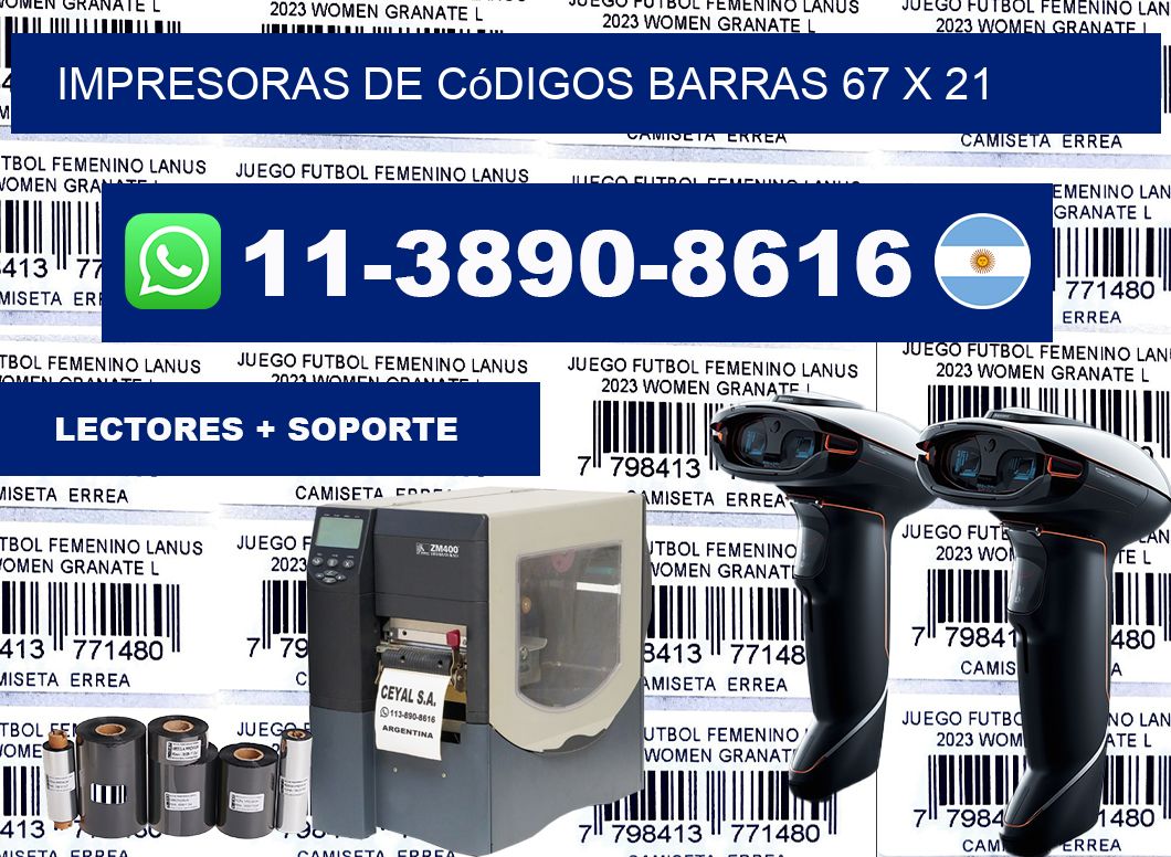 impresoras de códigos barras 67 x 21